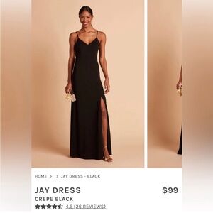 Like new size medium Birdy Grey Bridesmaid Black dress